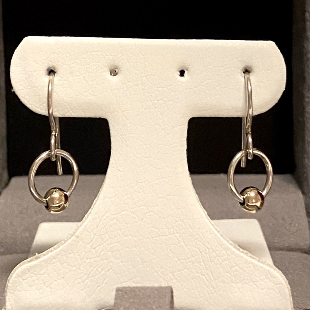 James Russell Silver and 14kt Goldfilled Earrings